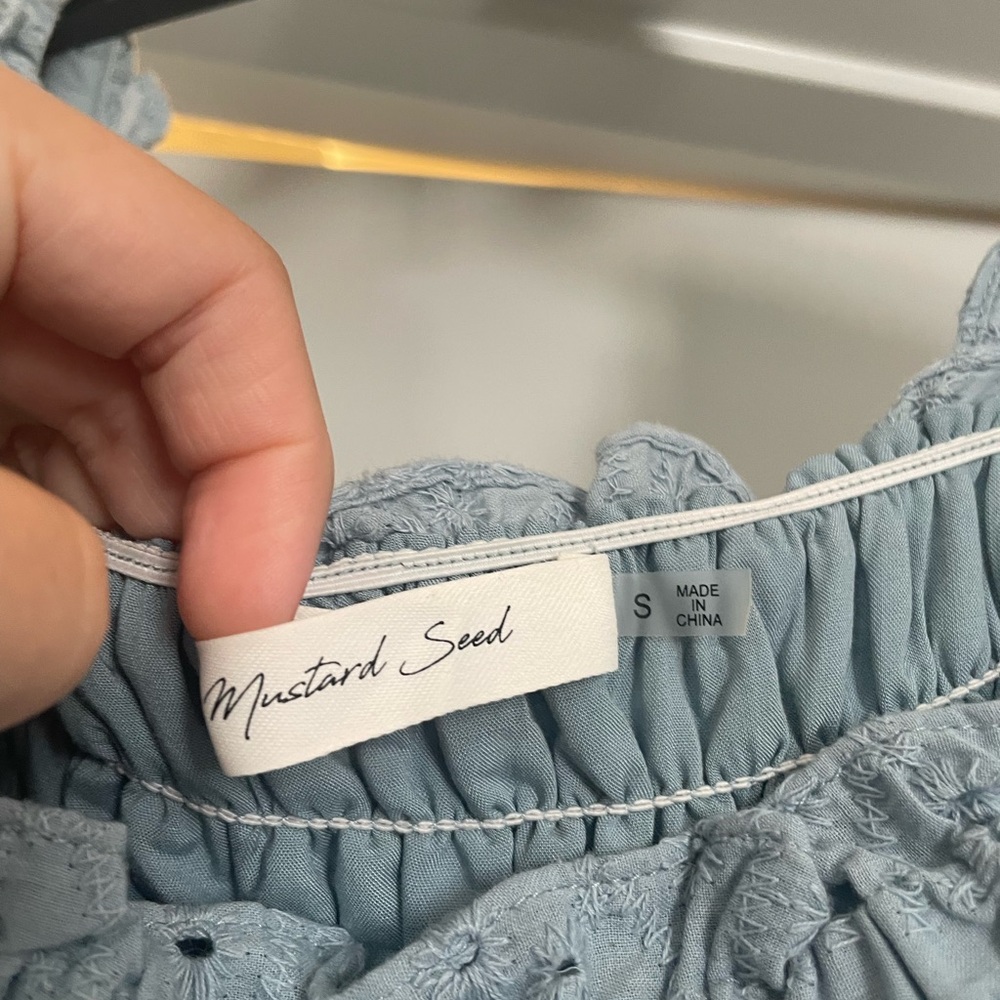 Mustard seed size small romper